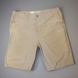 BKE Men's Beige Hybrid Shorts‎ Standard Fit 38x23L